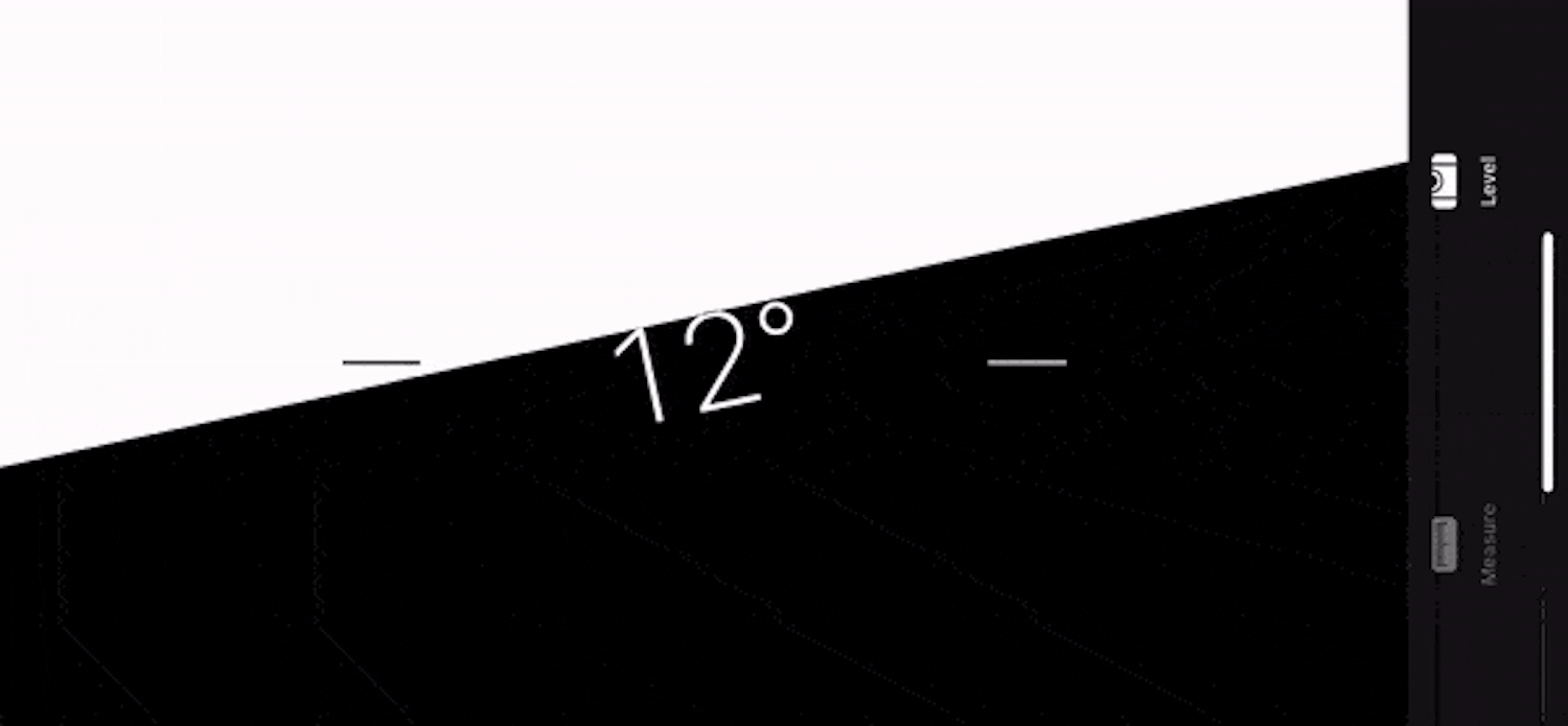 Vattenpass i iPhone: Vattenpass i iPhone